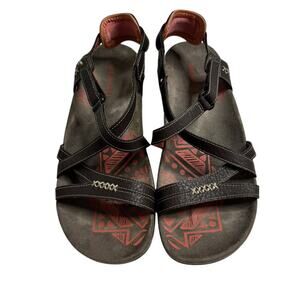 MERRELL Coca Coral Sanspur Leather Comfort Sandal Size 6 37 Women Hiking Support